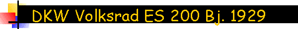 DKW Volksrad ES 200 Bj. 1929